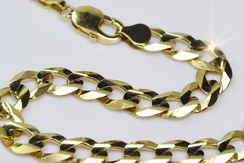 Yellow rose gold chain ★ russiangold.com ★ Gold 585 333 Low price