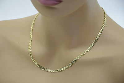 Italian 14k Yellow Gold Guccistyle Chain - Classic Elegance and Style cc032y