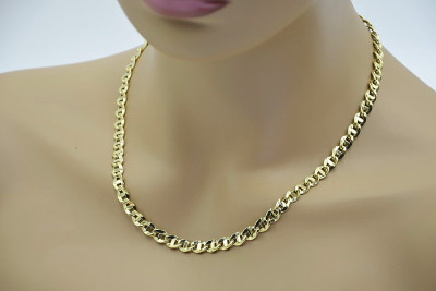 Italian 14k Yellow Gold Guccistyle Chain - Classic Elegance and Style cc032y