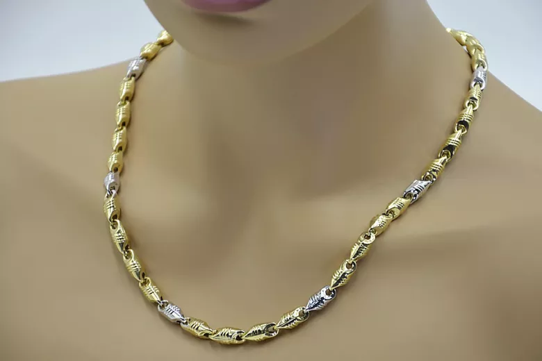 Italian 14K Yellow Gold Chain Necklace cc027yw