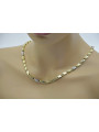 Italian 14K Yellow Gold Chain with White Gold Accents cc027yw