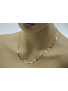 "Vintage Rose Italian Yellow Gold Chain Necklace in 14K Yellow Gold" cc023y