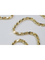 Italian 14K White and Yellow Gold Corda Rope Chain cc038y