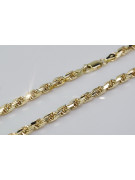 Italian 14K White and Yellow Gold Corda Rope Chain cc038y