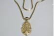 "Divine Protection 14k Gold Pendant on Snake Chain" pj001ym&cc020y