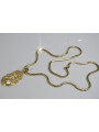 GoldGott's Medaillon mit einer Kette ★ zlotychlopak.pl ★ Gold 585 333 Niedriger Preis