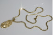 "Divine Protection 14k Gold Pendant on Snake Chain" pj001ym&cc020y