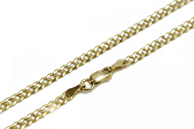 Yellow rose gold chain ★ russiangold.com ★ Gold 585 333 Low price