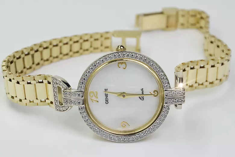 Reloj ★ de oro para damas zlotychlopak.pl Pureza de oro 585 333 ¡★ Precio bajo!