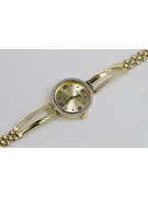 "14K Yellow Gold Blue Dial Lady's Watch with Gold Dial" lw075y