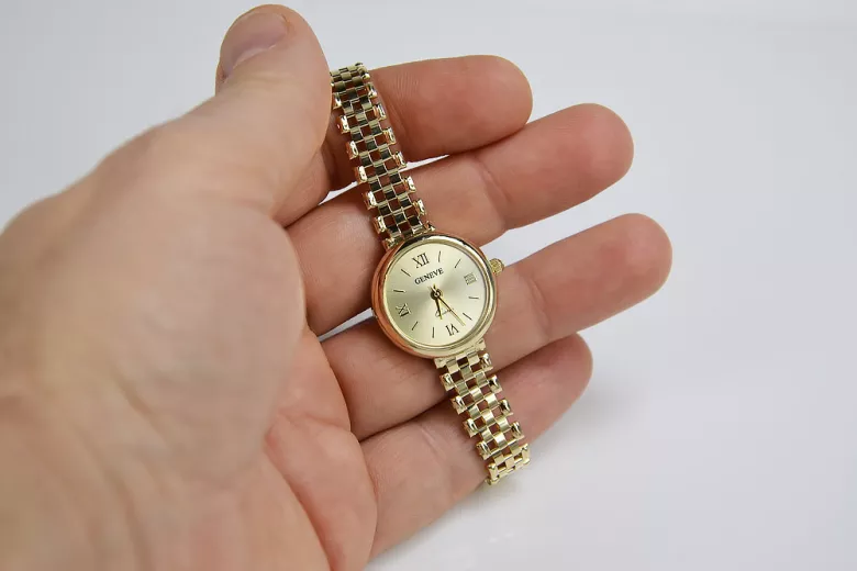 Reloj ★ de oro para damas zlotychlopak.pl Pureza de oro 585 333 ¡★ Precio bajo!