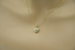 "Chic Italian 14k Gold Heart Pendant with Anchor Chain" cpn015&cc003y