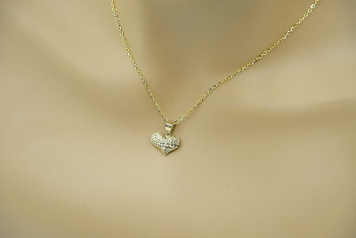 Золотое кулон-сердце с якорной цепочкой cpn018y&cc003y