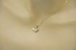 "Classic 14k Gold Heart Pendant with Anchor Chain" cpn018y&cc003y