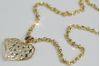 Elegant 14k Gold Heart Pendant with Snake Chain cpn023yw&cc074y