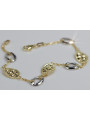 "14K Yellow White Gold Fancy Bracelet with 18.5c Gemstones" cb146yw