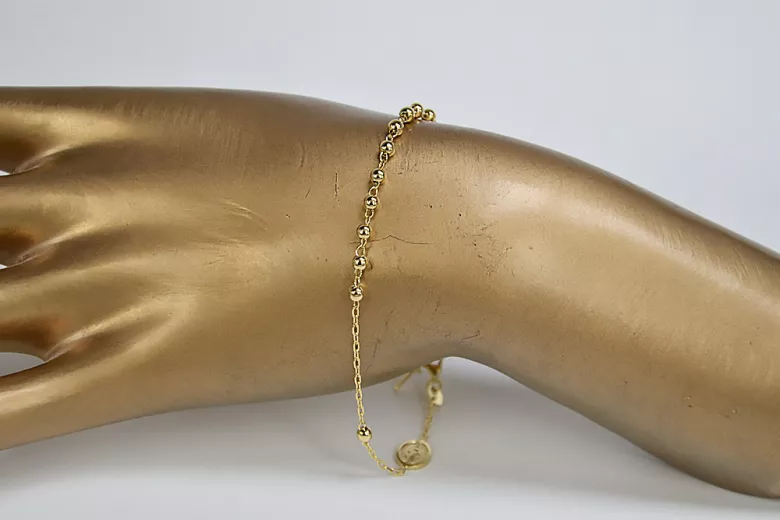 Pulsera "Dulce Gab" de Oro 14k con Diamantes y Zafiros rbc002yw