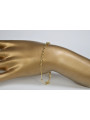 Pulsera "Dulce Gab" de Oro 14k con Diamantes y Zafiros rbc002yw