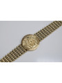 Goldene Herrenuhr Geneve ★ zlotychlopak.pl ★ Gold Reinheit 585 333 Niedriger Preis!