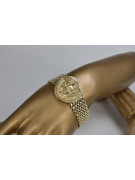 Goldene Herrenuhr Geneve ★ zlotychlopak.pl ★ Gold Reinheit 585 333 Niedriger Preis!