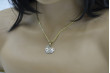 "Sleek 14k Gold Heart Pendant with Snake Chain" cpn024yw&cc036y