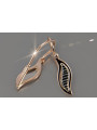 Russian rose gold earrings vens242