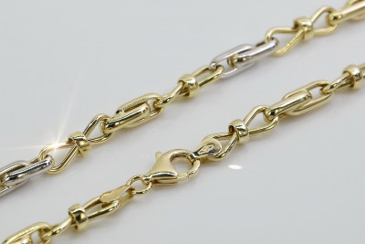 Italian 14K Yellow White Gold Chain cc061yw