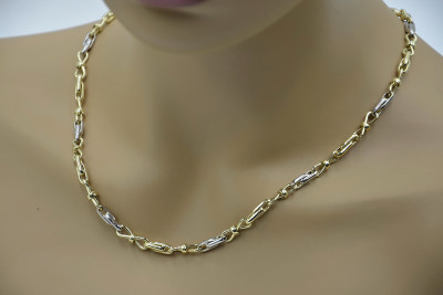 Italian 14K Yellow White Gold Chain cc061yw