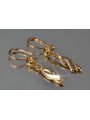 Russian rose gold earrings vens257