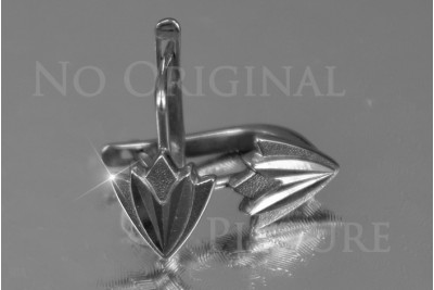 Russian rose gold earrings vens258