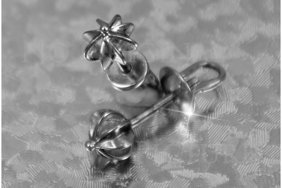 Russian rose gold earrings vens265