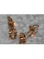 Russian rose gold earrings vens265