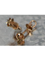 Russian rose gold earrings vens265