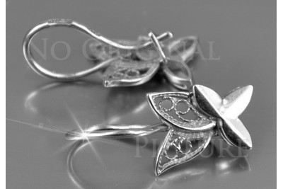 Russian rose gold earrings vens271