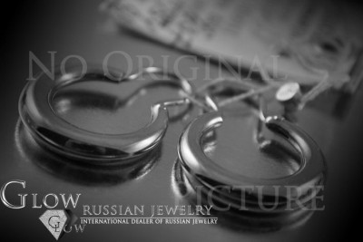 Russian rose gold earrings vens286