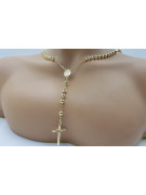 Italian 14K Yellow Gold Rosary Chain rcc009y