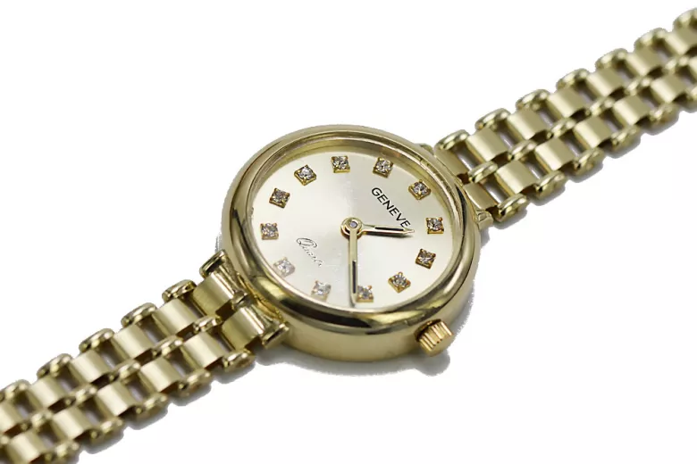 Montre Geneve en Or Jaune 14 Carats lw041y