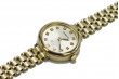 Желтое золото 14k Женские часы Генева lw041y