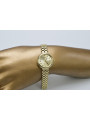 14 Karat Gelbgold Damen Genf Uhr lw041y