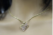 "Elegant 14K Yellow White Gold Italian Heart Pendant" cpn030 cpn030