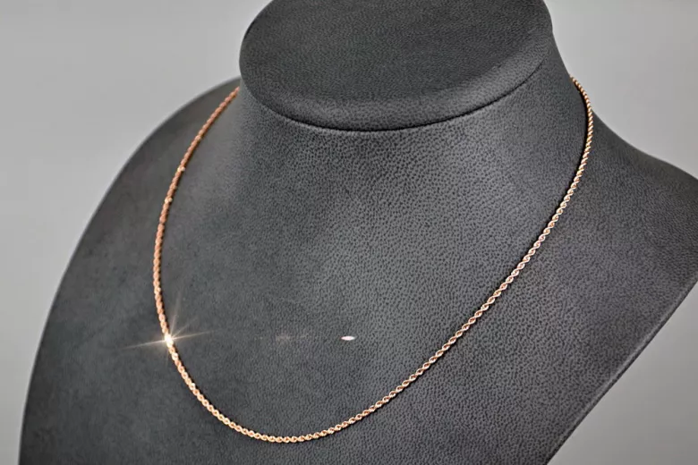 Yellow rose gold chain ★ russiangold.com ★ Gold 585 333 Low price