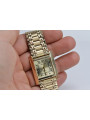 Goldene Herrenuhr Geneve ★ zlotychlopak.pl ★ Gold Reinheit 585 333 Niedriger Preis!