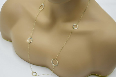 14K Yellow White Gold Chain, 65c Fashionable Jewelry cc071yw