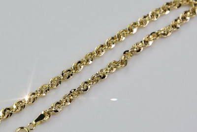 Italian 14K White Gold Rope Singapore Chain
Italian 14K Yellow Gold Rope Singapore Chain cc074y