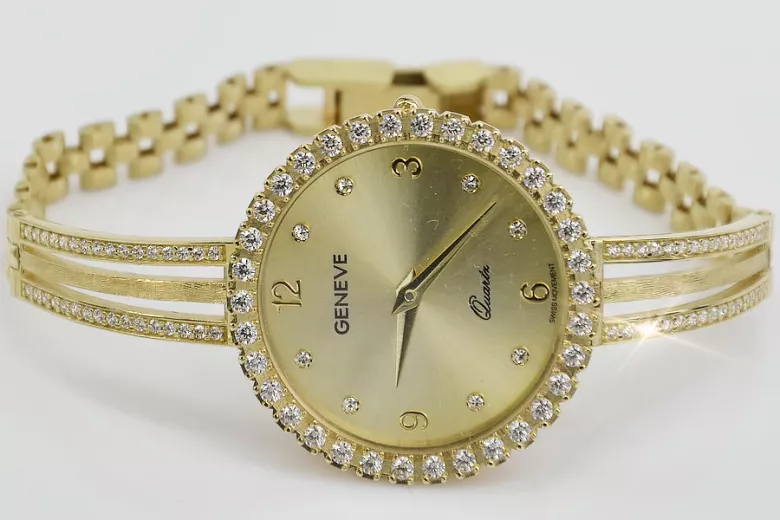 Reloj ★ de oro para damas zlotychlopak.pl Pureza de oro 585 333 ¡★ Precio bajo!