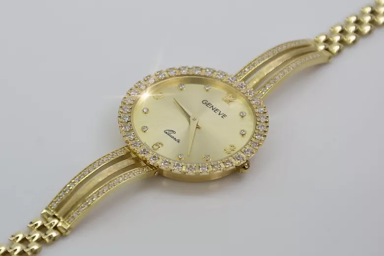 Gold ladies watch ★ zlotychlopak.pl ★ Gold purity 585 333 Low price!