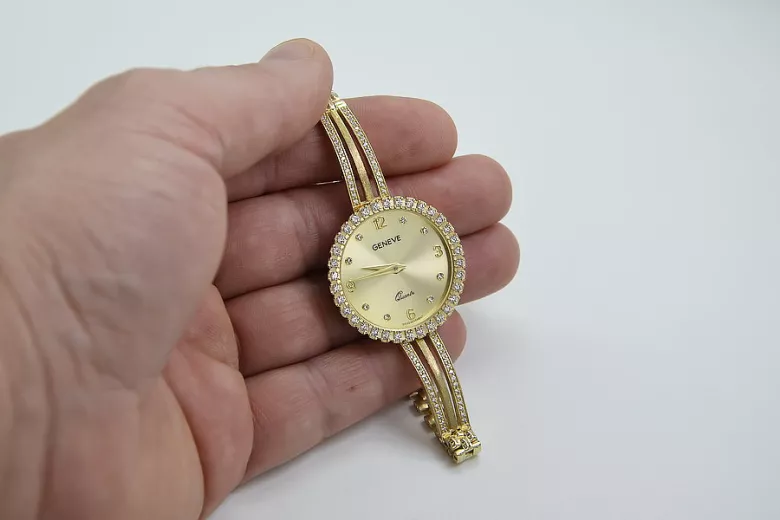 Reloj ★ de oro para damas zlotychlopak.pl Pureza de oro 585 333 ¡★ Precio bajo!