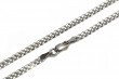 14K White Gold Gourmette Cuban Link Chain - Various Sizes and Widths cc001w