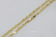 Elegant Italian Yellow Gold Rope Chain in Vintage Rose Design cc076