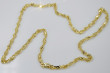 Elegant Italian Yellow Gold Rope Chain in Vintage Rose Design cc076